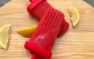Strawberry Lemon Ice Pops