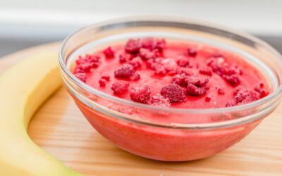 Raspberry Banana Sorbet